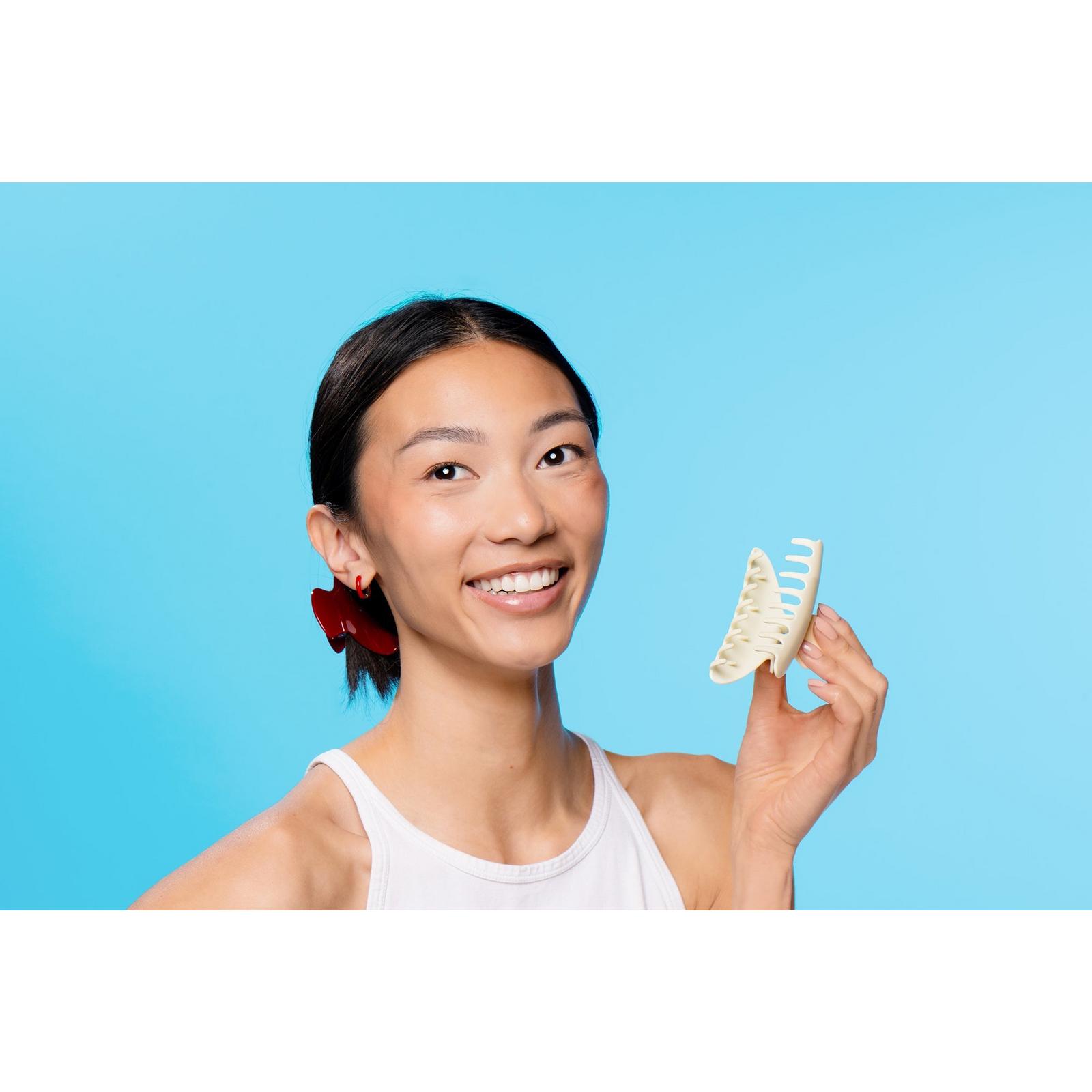 Fashion Claw Clip for Medium Hair 2 Pack - Red/Cream