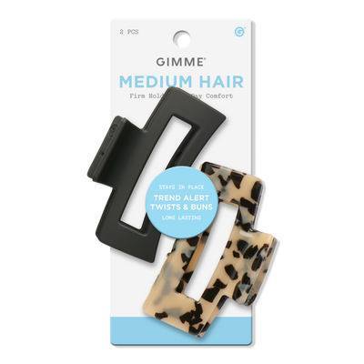 GIMME beauty Rectangle Claw Clip for Medium Hair