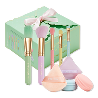 Patisserie Box Makeup Brush, Sponge & Puff Set