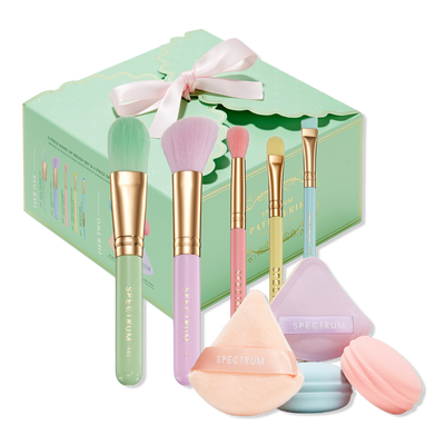 Spectrum Patisserie Box Makeup Brush, Sponge & Puff Set