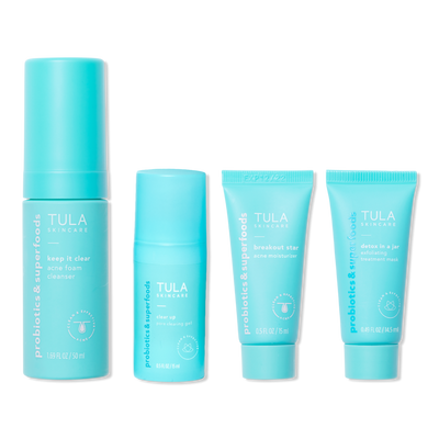 TULA Clear Skin Starters Travel-Size Acne & Blemish Fighting Kit