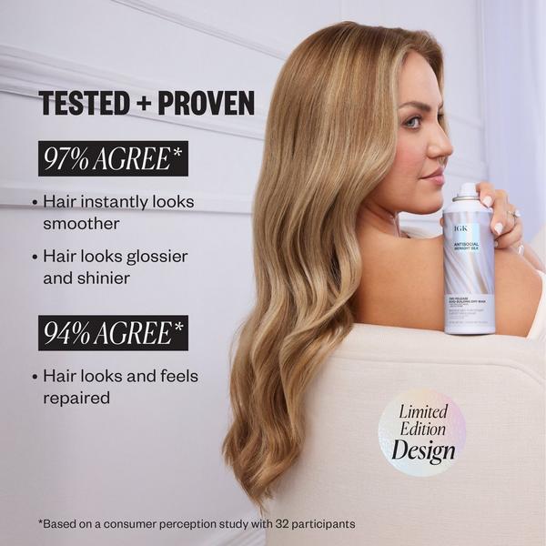 IGK Limited Edition Antisocial Midnight Silk Bond-Building Repair Dry Hair Mask #3