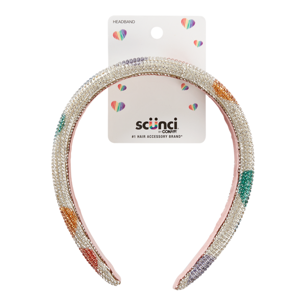 Scünci Rainbow Heart Headband #2