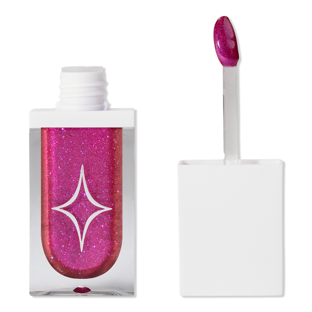 Half Magic Magic Drip Glitter Lip Gloss - No Fux Fuchsia