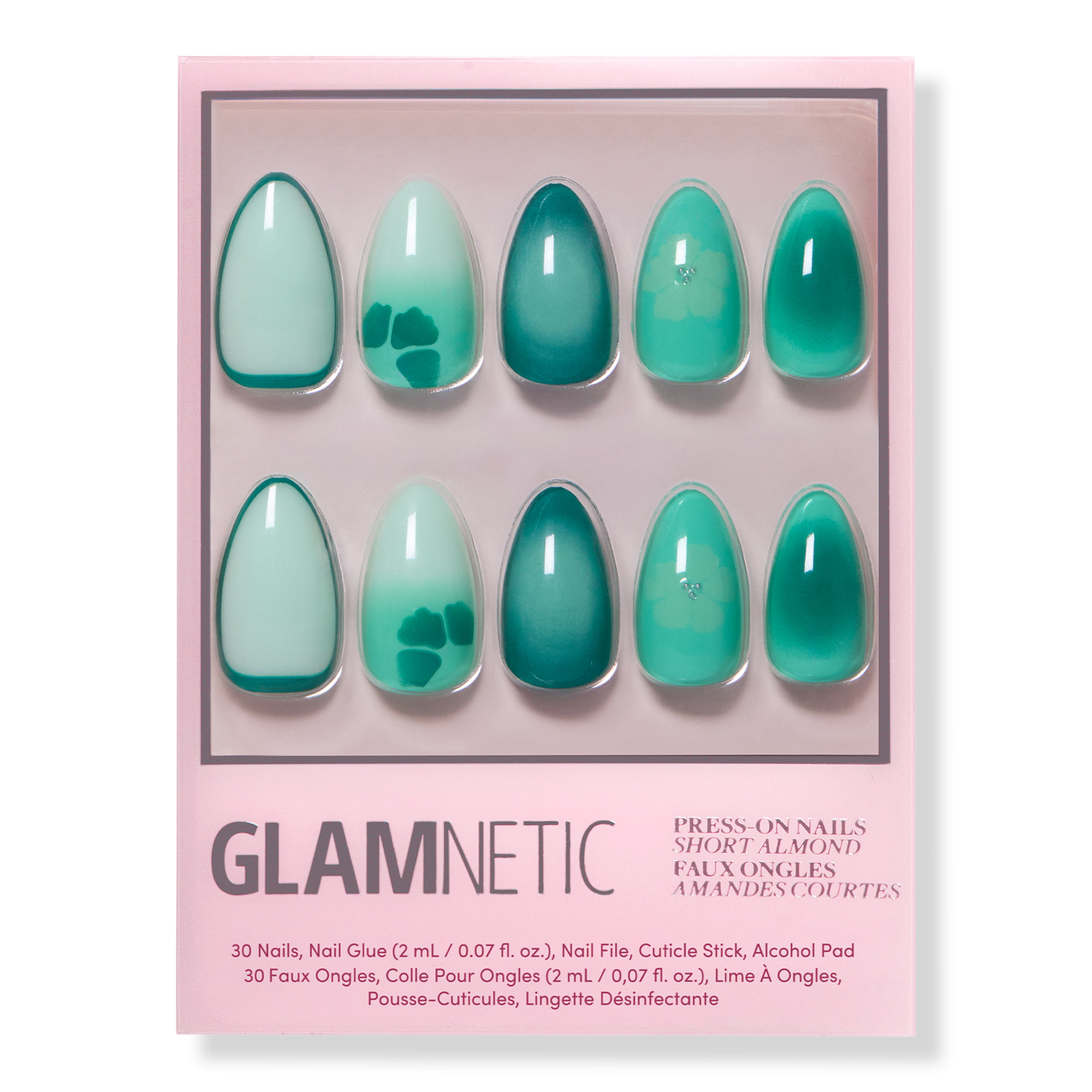 Glamnetic Siren Green Press-On Nails #1