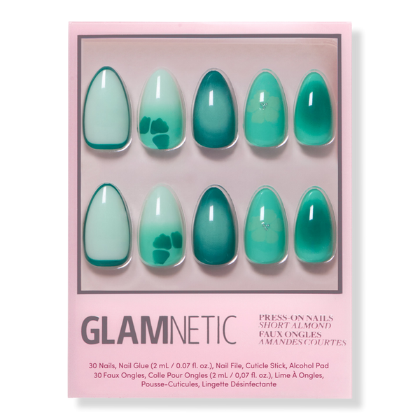 Glamnetic Siren Green Press-On Nails #1