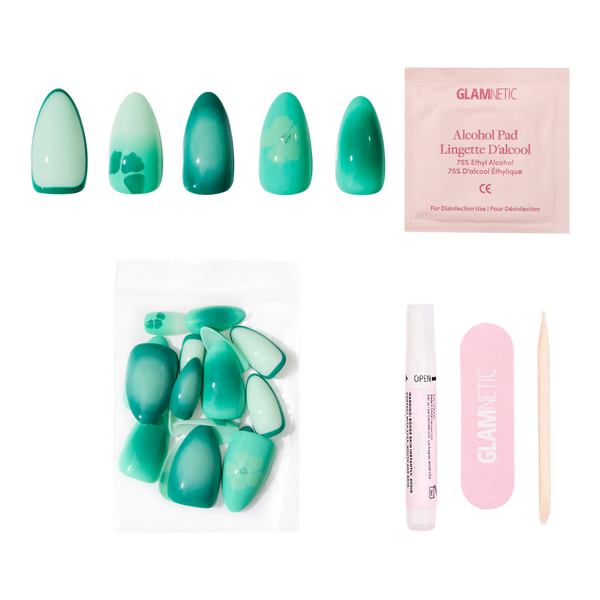 Glamnetic Siren Green Press-On Nails #2