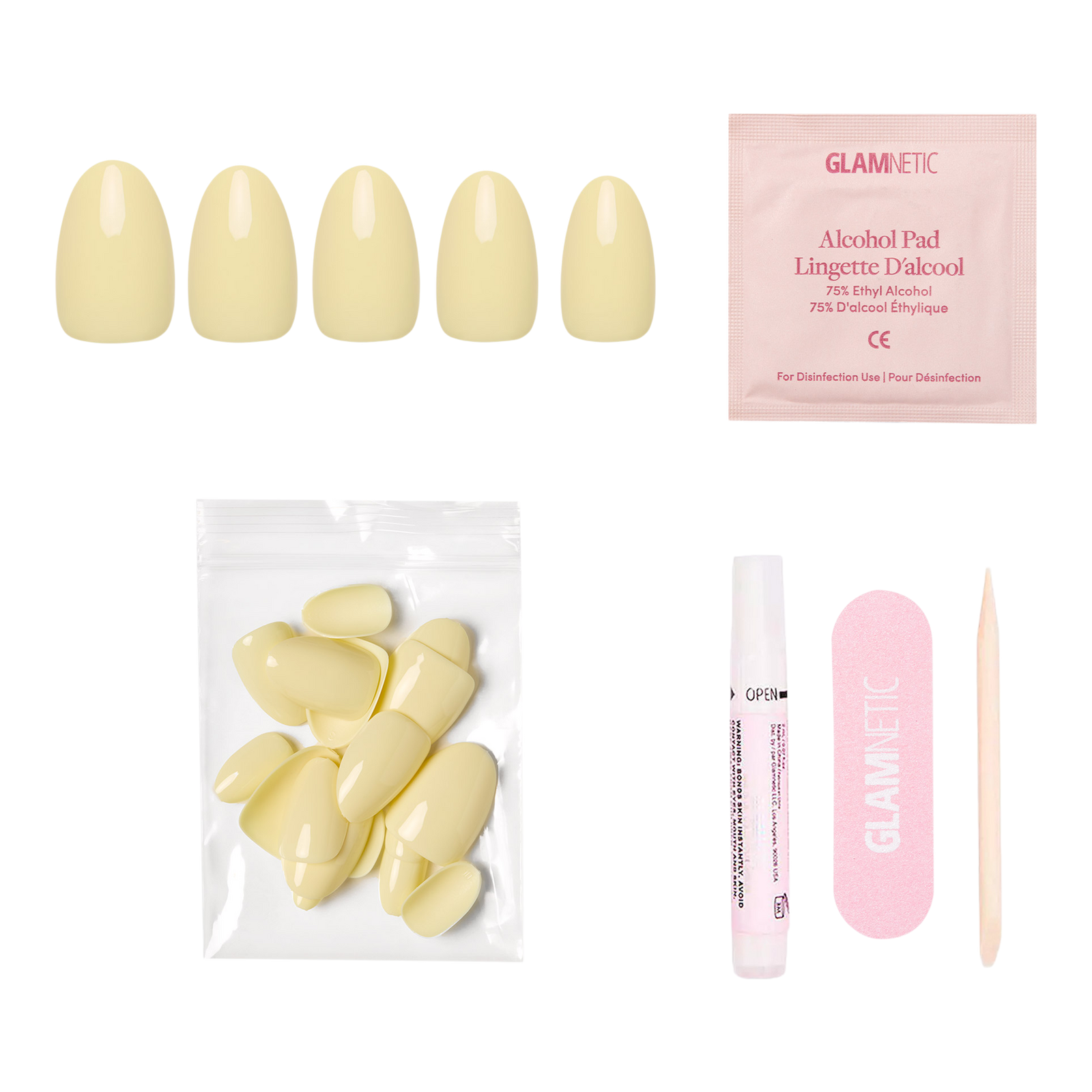 Pastel Yellow Press-On Nails