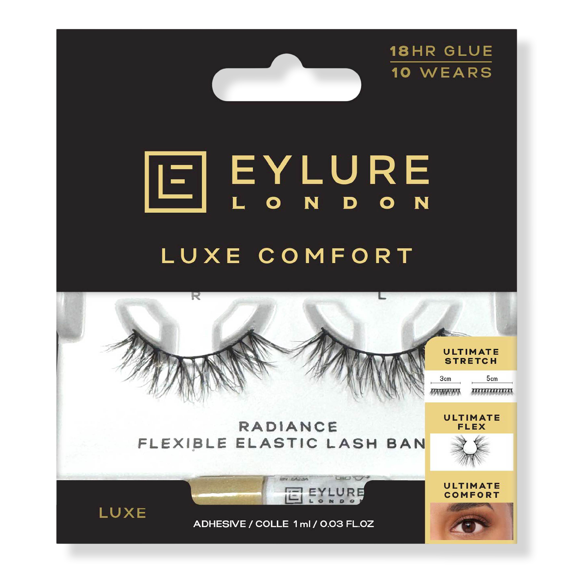 Eylure Luxe Comfort Faux Mink False Eyelashes, Radiance  #1