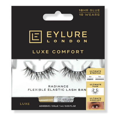 Eylure Luxe Comfort Faux Mink False Eyelashes, Radiance 