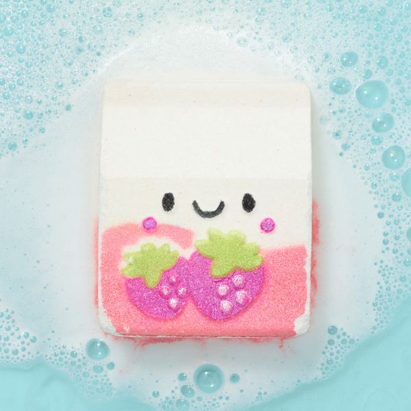 ULTA Beauty Collection Strawberry Milk Carton Bath Bomb Fizzer #2
