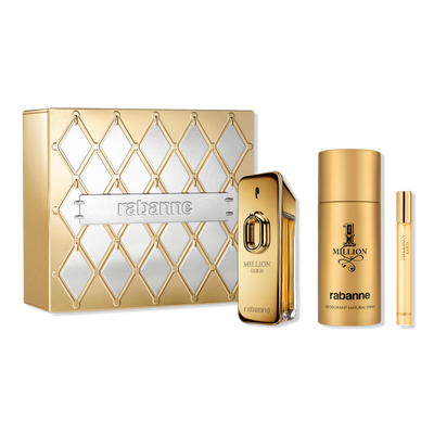 Rabanne Million Gold Eau de Parfum Intense Men's 3-Piece Gift Set