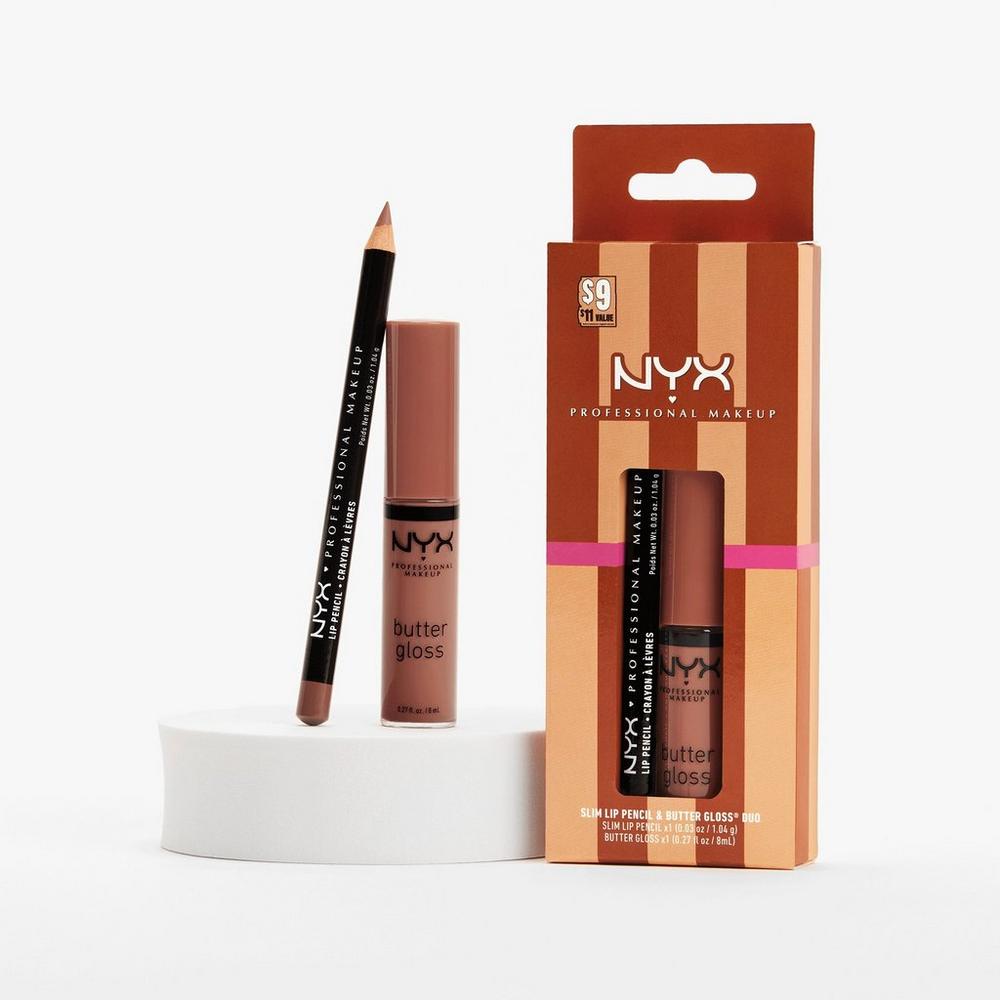 Slim Lip Pencil & Butter Gloss Duo Kit - Slim Lip Pencil in Nude Truffle & Butter Gloss in Madeline