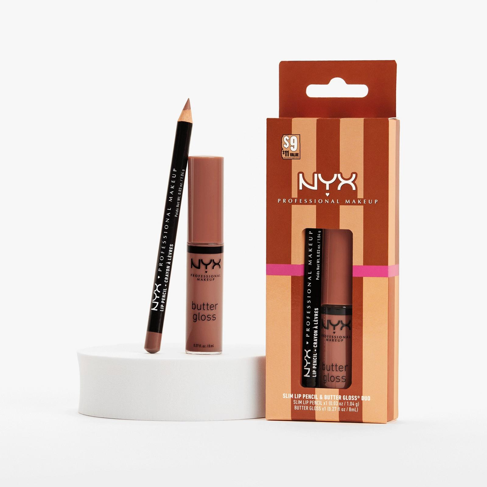 Slim Lip Pencil & Butter Gloss Duo Kit - Slim Lip Pencil in Nude Truffle & Butter Gloss in Madeline
