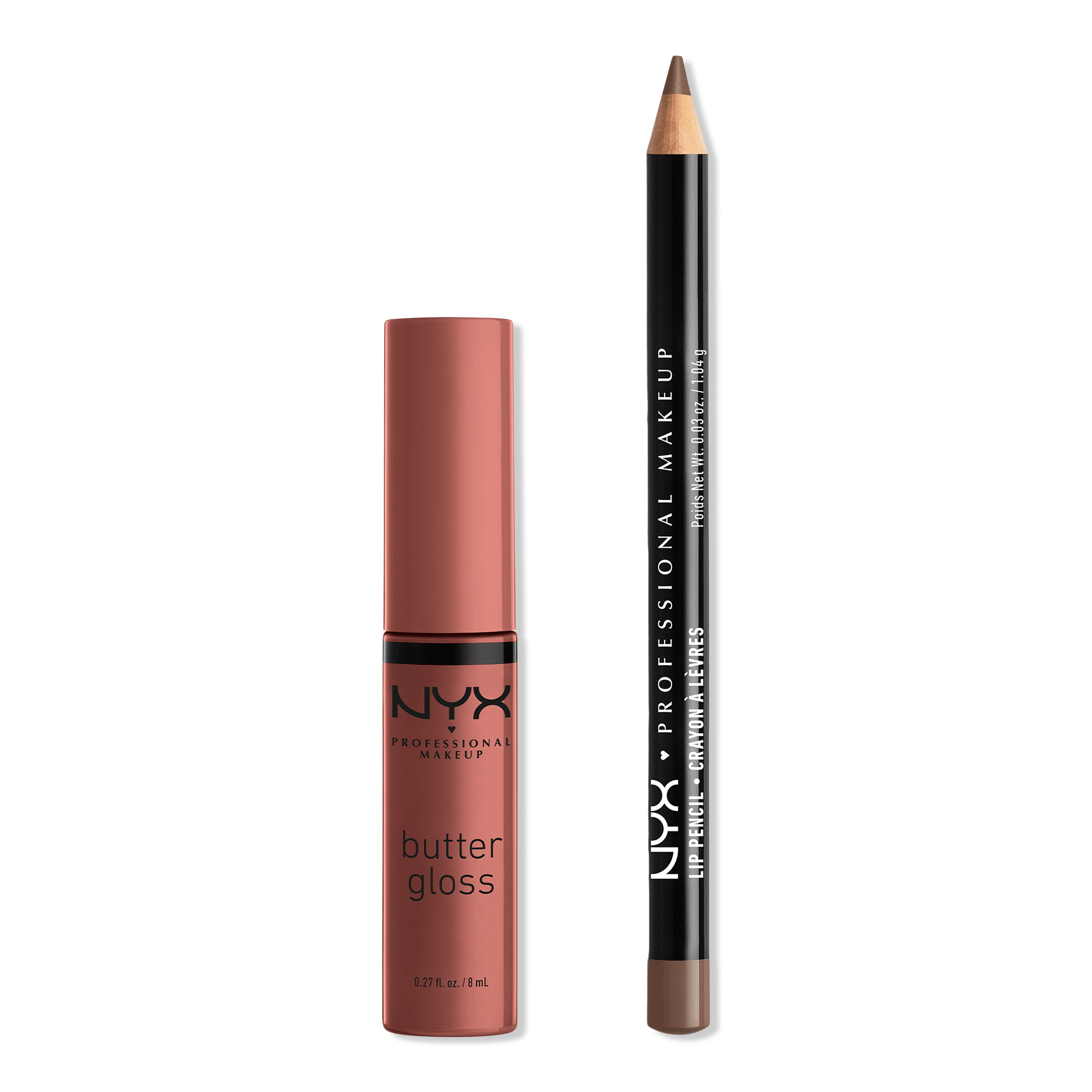 NYX Professional Makeup Slim Lip Pencil & Butter Gloss Duo Kit #1