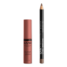 NYX Professional Makeup Slim Lip Pencil & Butter Gloss Duo Kit - Slim Lip Pencil in Espresso & Butter Gloss in Praline