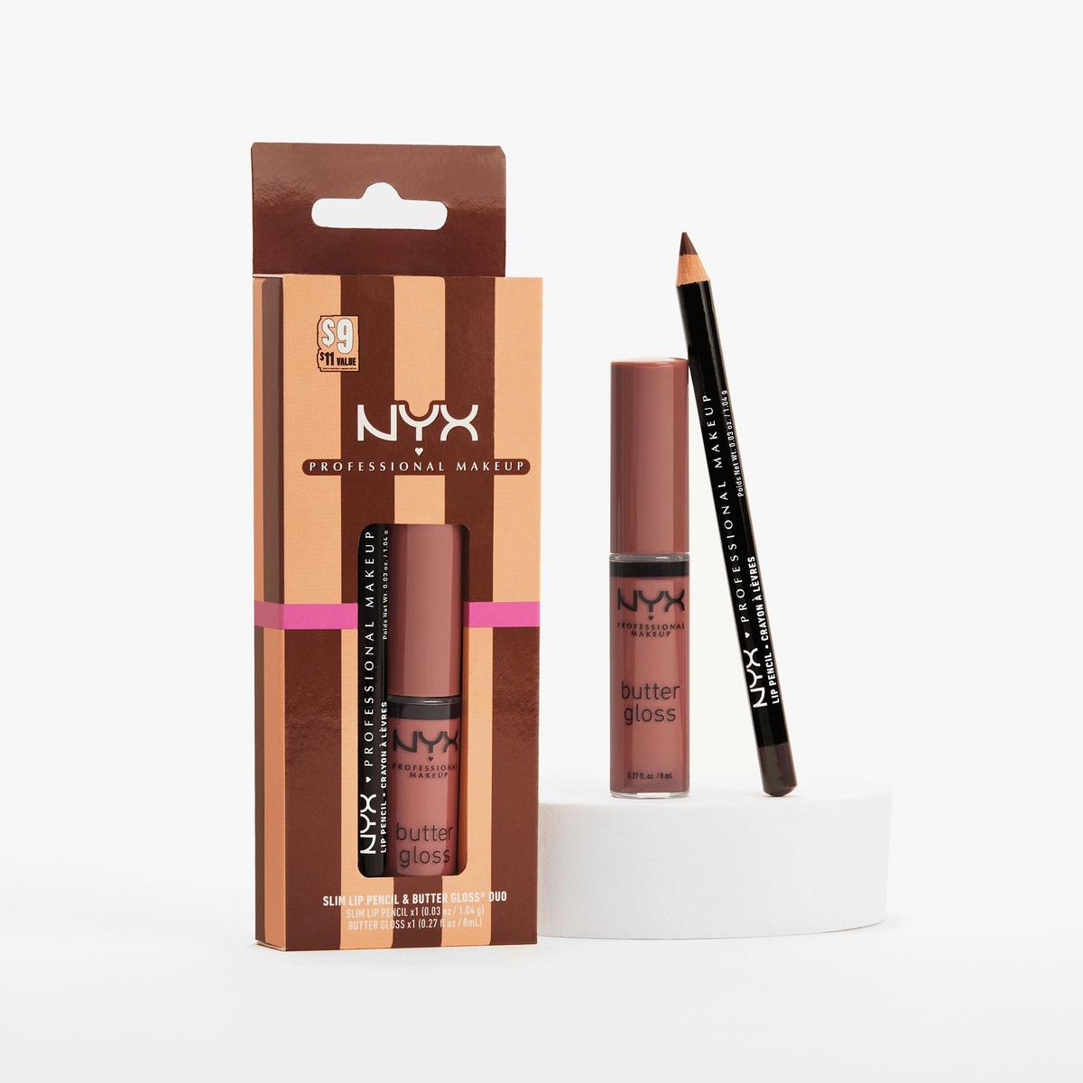 Slim Lip Pencil & Butter Gloss Duo Kit - Slim Lip Pencil in Espresso & Butter Gloss in Praline