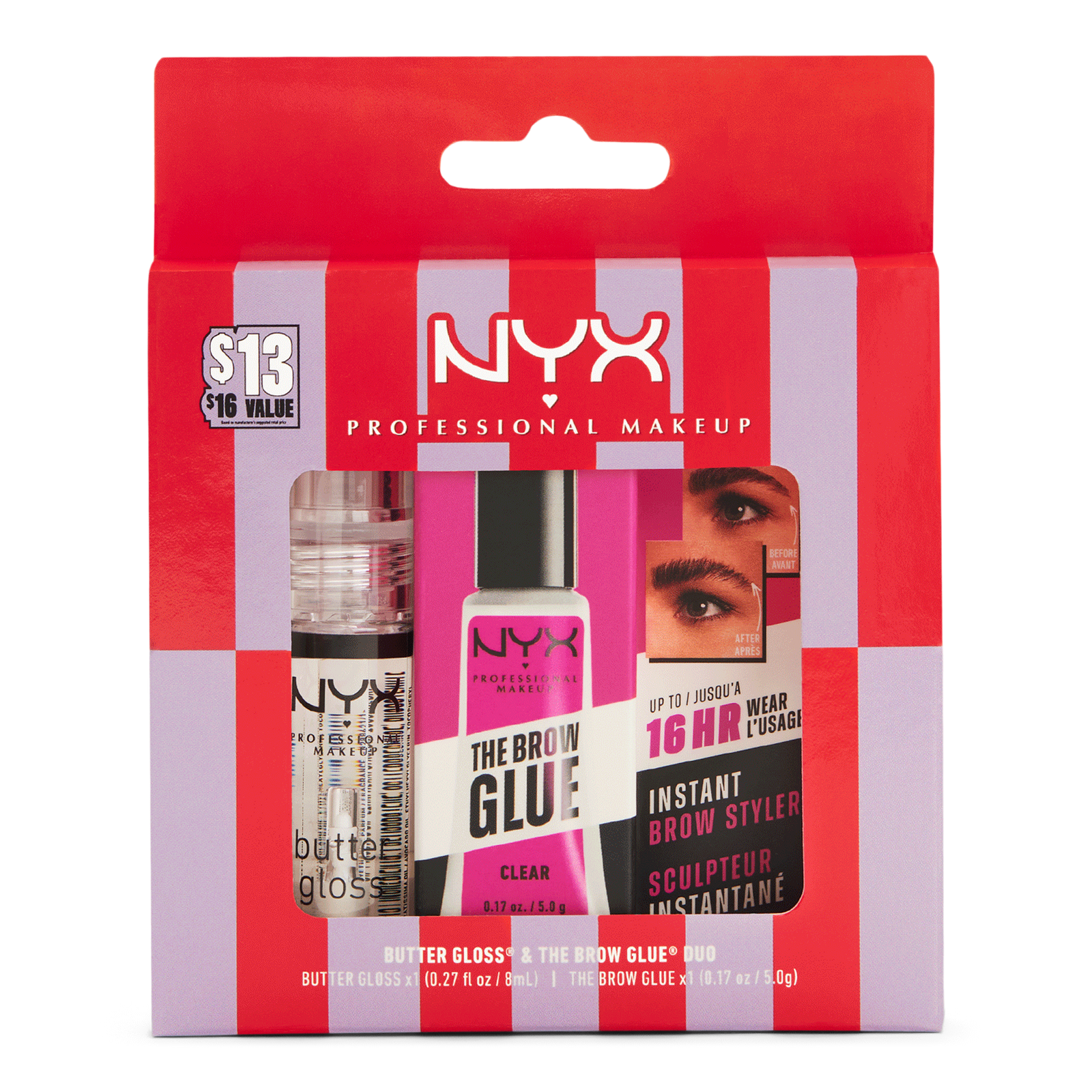 Butter Gloss & Brow Glue Duo Kit