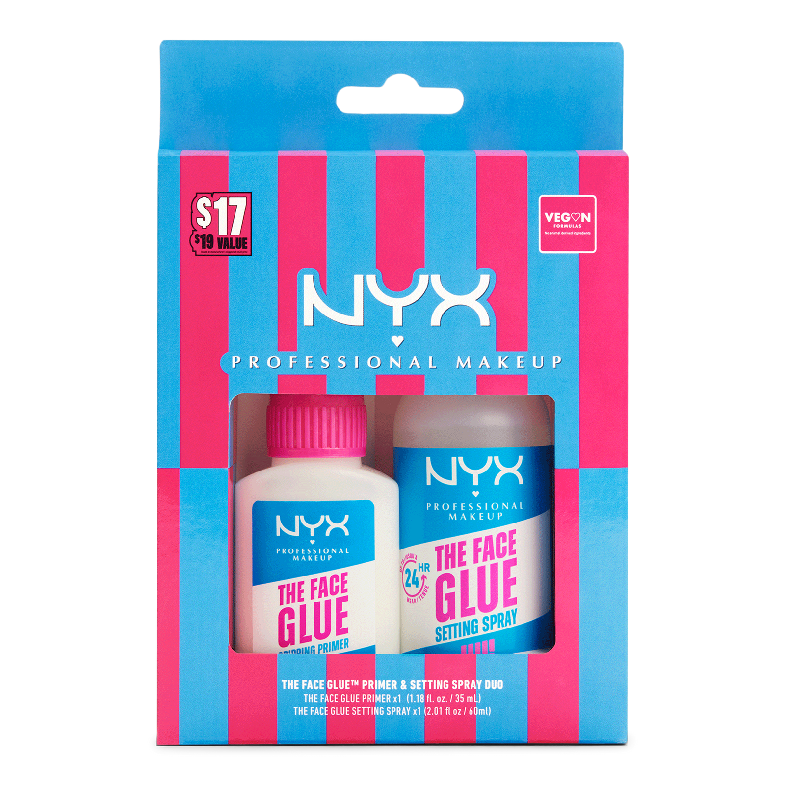 The Face Glue Primer and Setting Spray Duo Kit