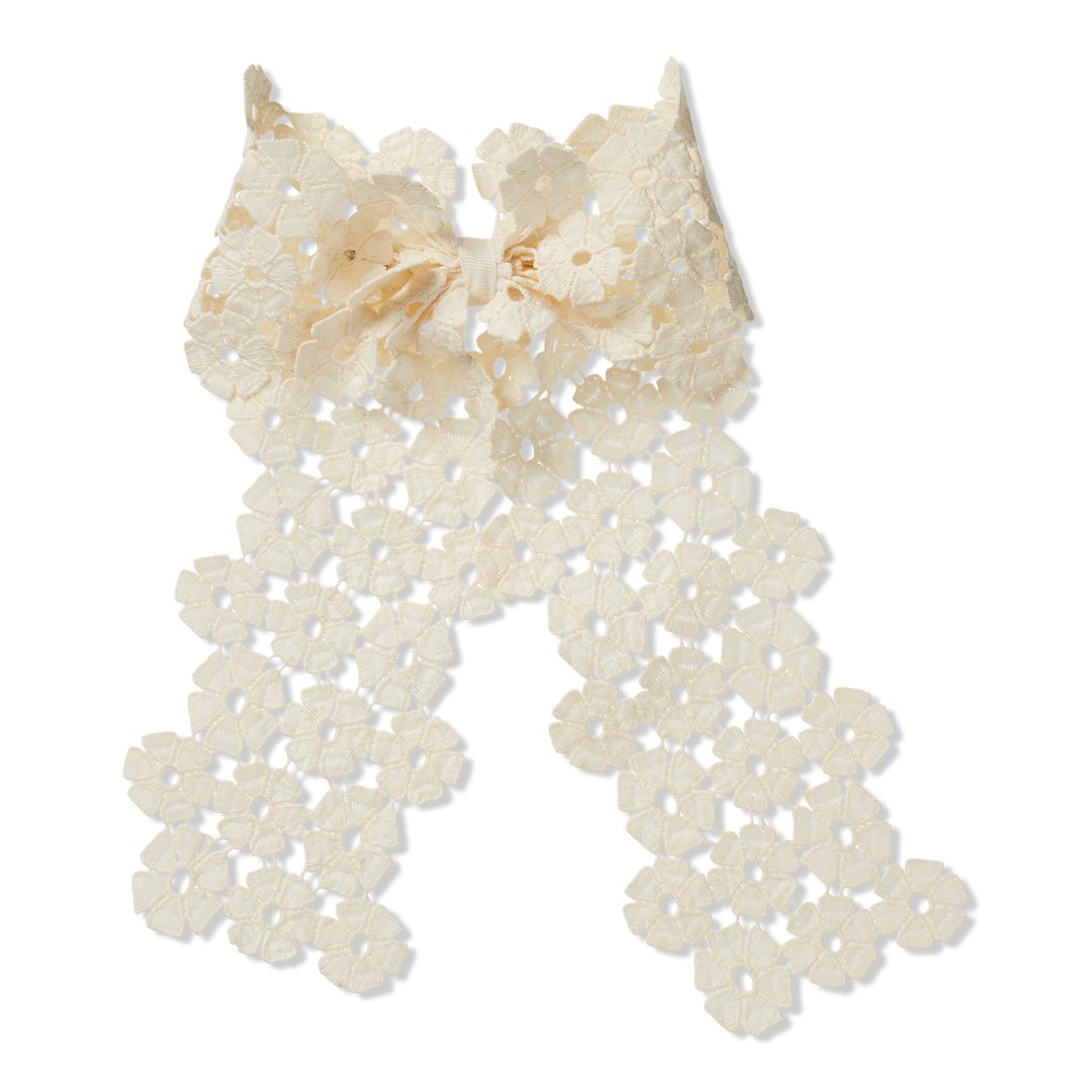 Scünci Summer Social Crochet Bow Barrette #1