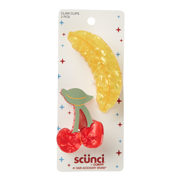 Scünci Summer Social Fruit Claw Clips #2
