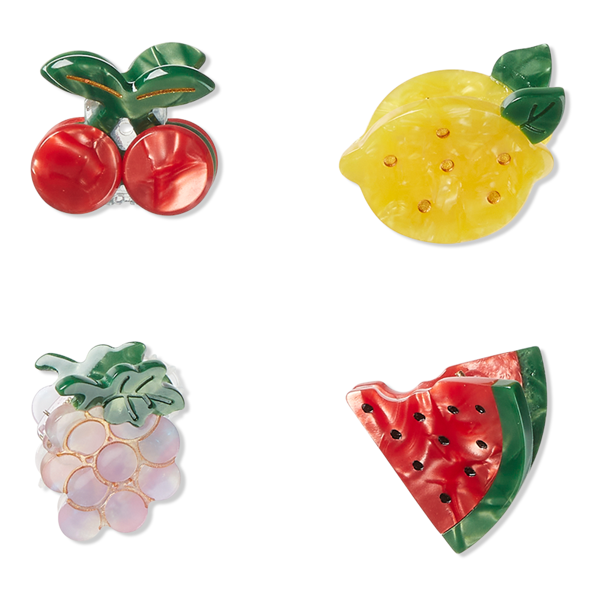 Scünci Summer Social Mini Fruit Claw Clips #1