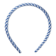 Blue and White Summer Social Gingham Headband 