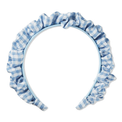 Scünci Summer Social Gingham Ruffle Headband