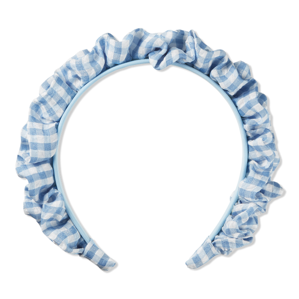 Scünci Summer Social Gingham Ruffle Headband #1