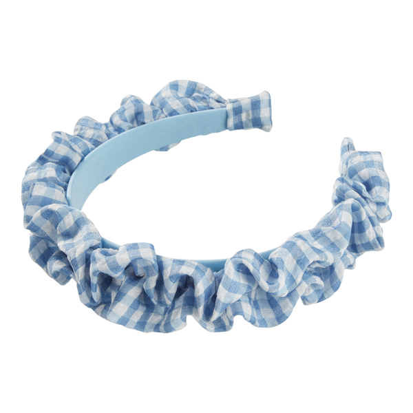 Scünci Summer Social Gingham Ruffle Headband #4
