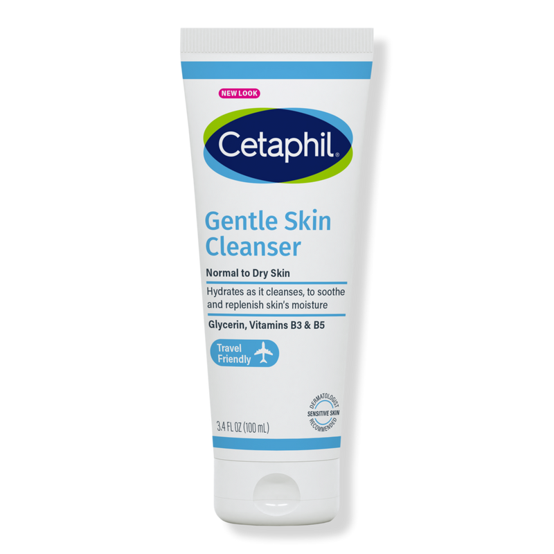 Cetaphil - 3.4 oz Gentle Skin Cleanser Face Wash, For Sensitive