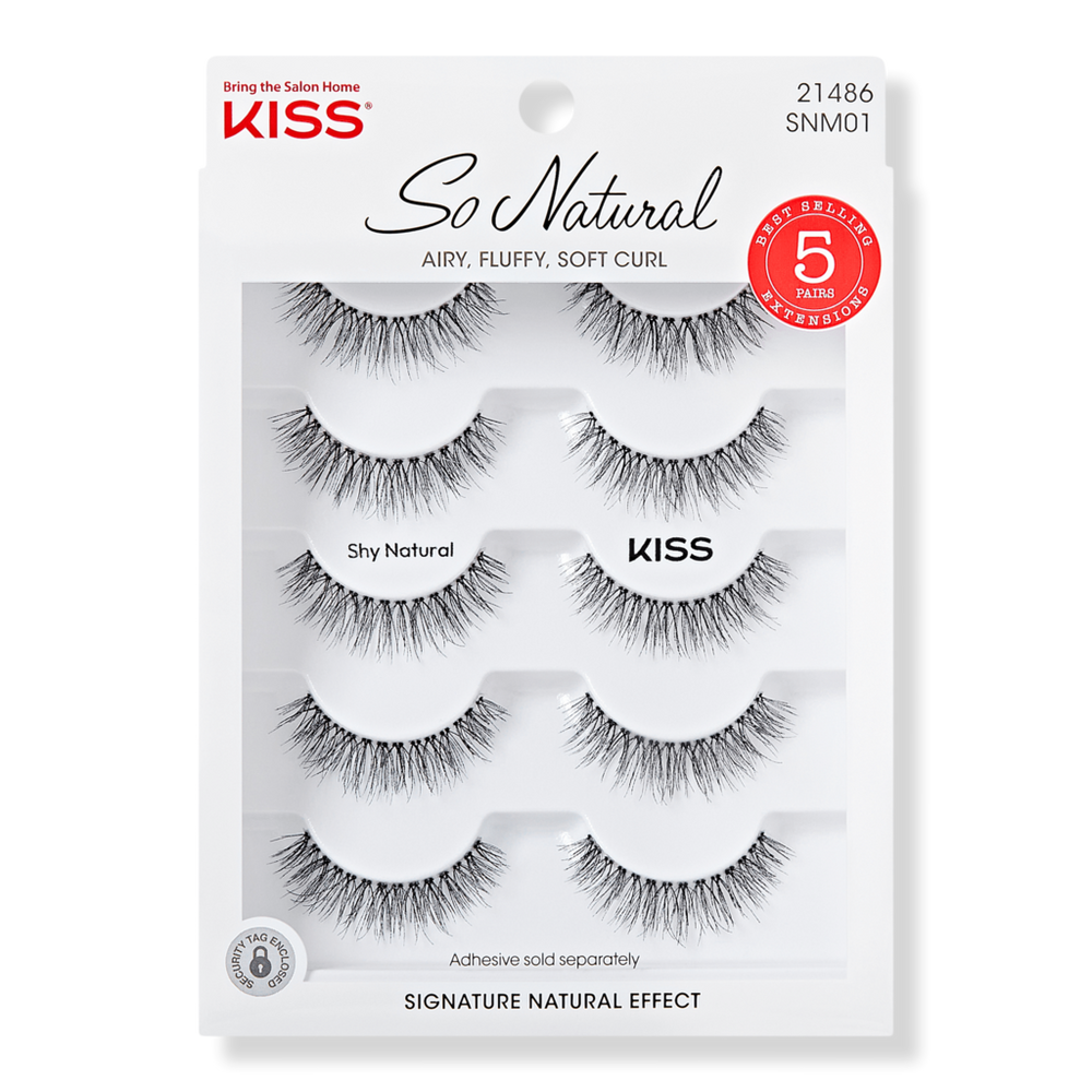 Kiss So Natural False Eyelashes - Shy Natural