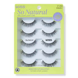 Kiss So Natural False Eyelashes - Shy Natural