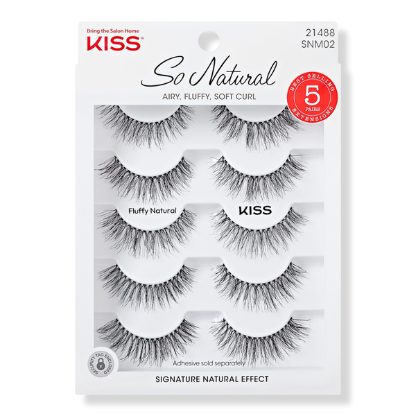 Kiss So Natural False Eyelashes #1