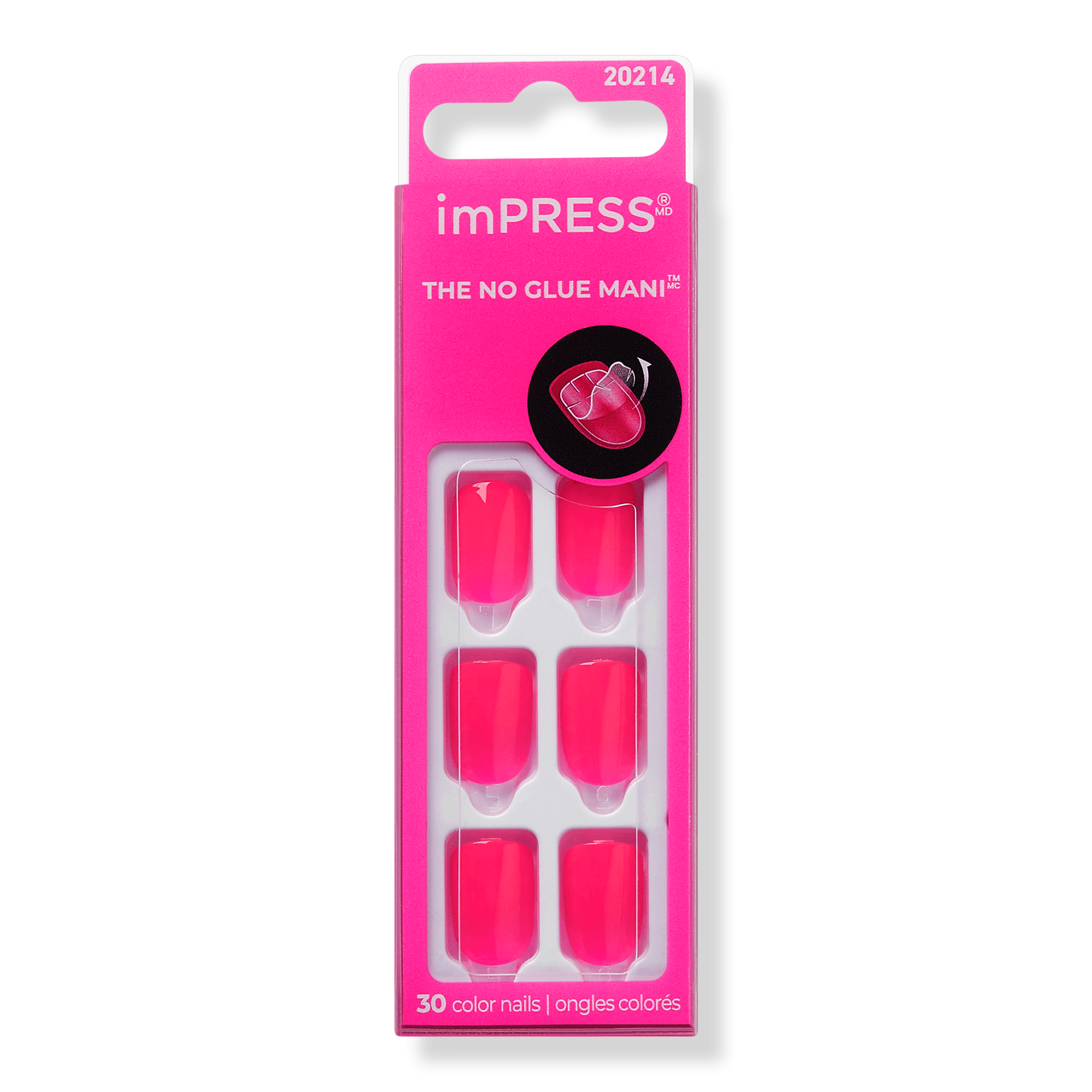 Kiss imPRESS Color Short Press-On Manicure Nails #1