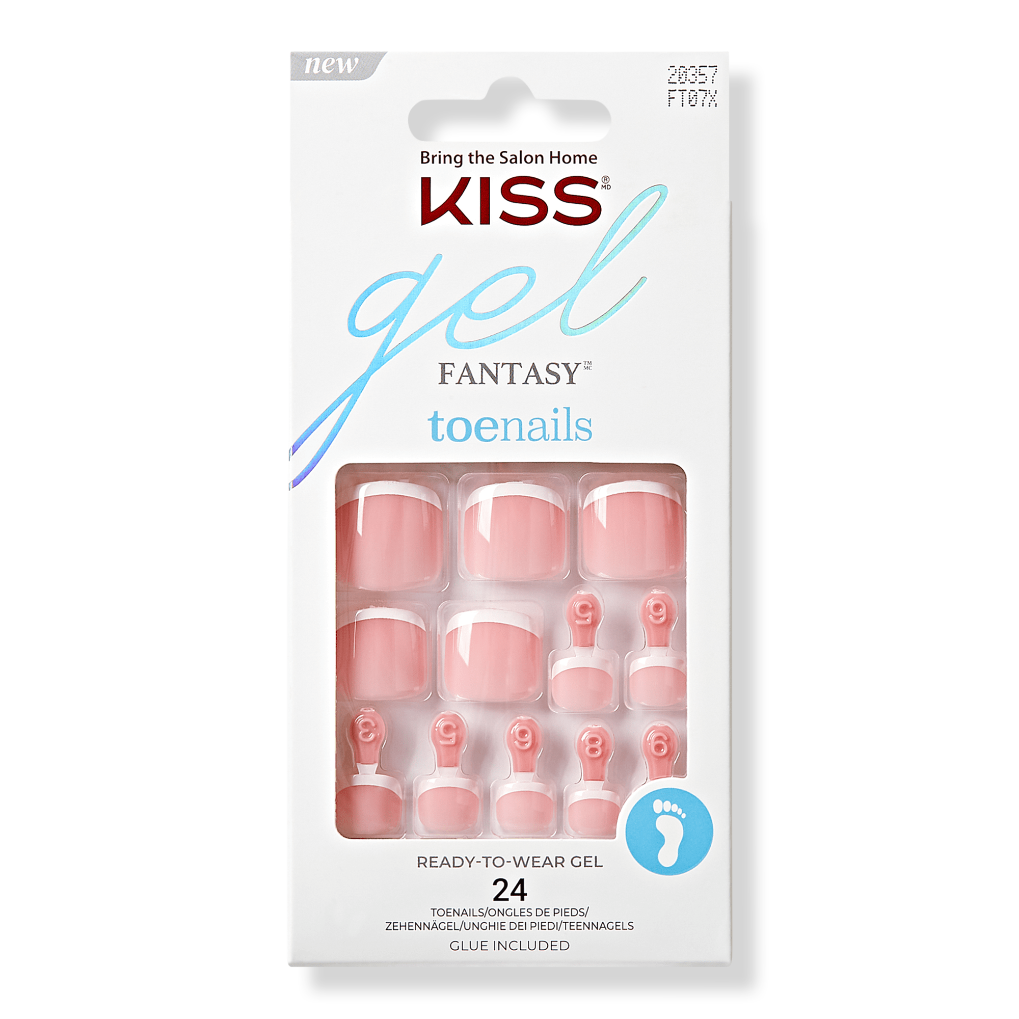Kiss Gel Fantasy Press-On Toenails #1
