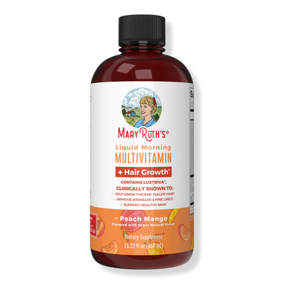 MaryRuth's Liquid Morning Multivitamin + Hair Growth Peach Mango