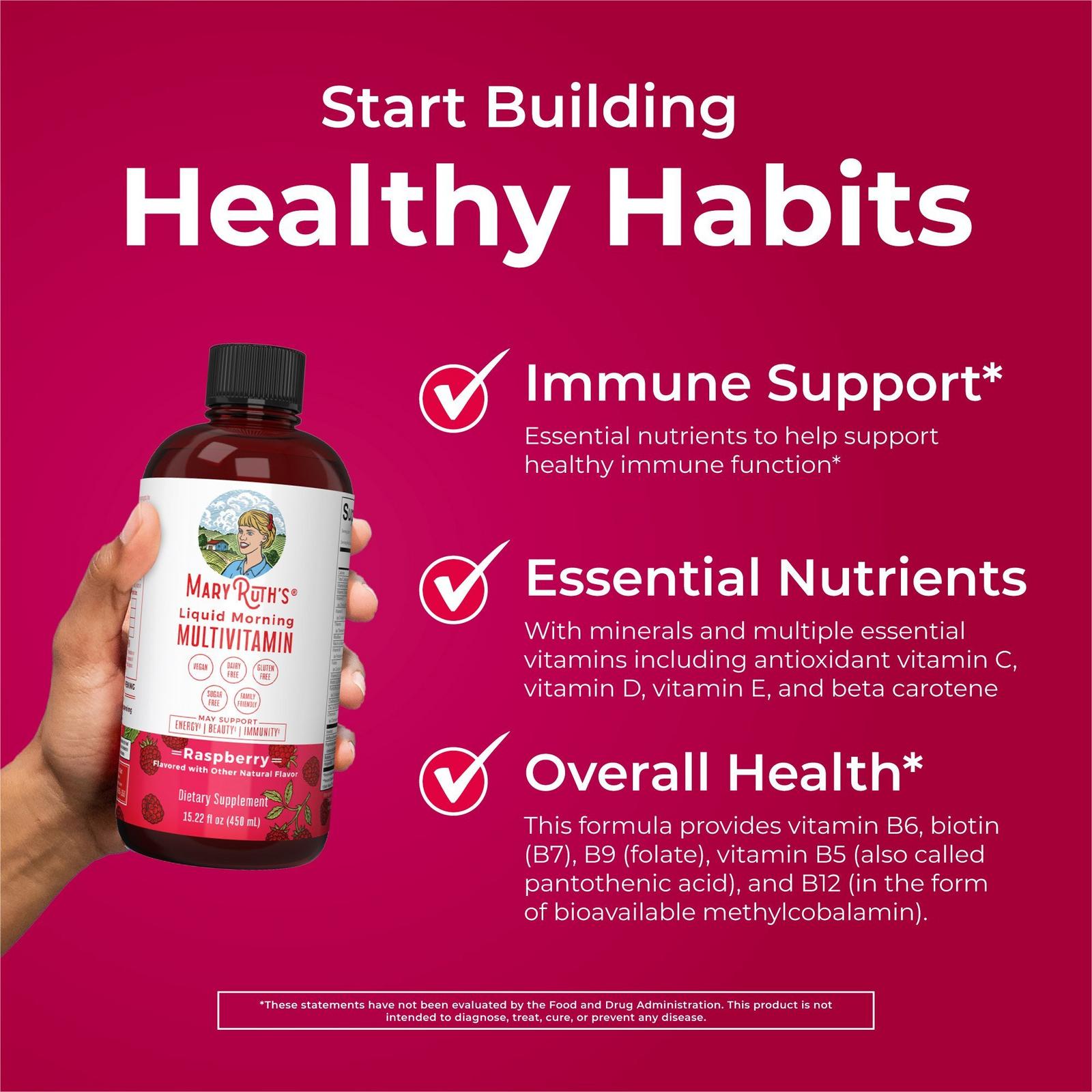 Liquid Morning Multivitamin Raspberry