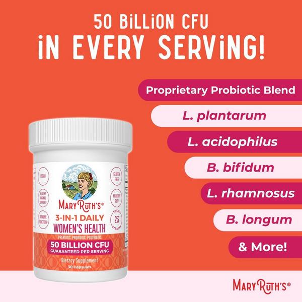 MaryRuth's 3 in 1 Daily Women's Health Probiotic 50 Bil CFU #2