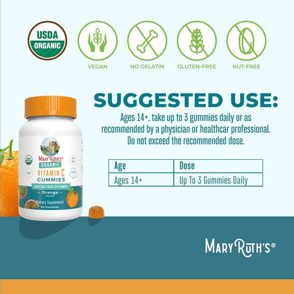 MaryRuth's Organic Vitamin C Gummies Orange #5