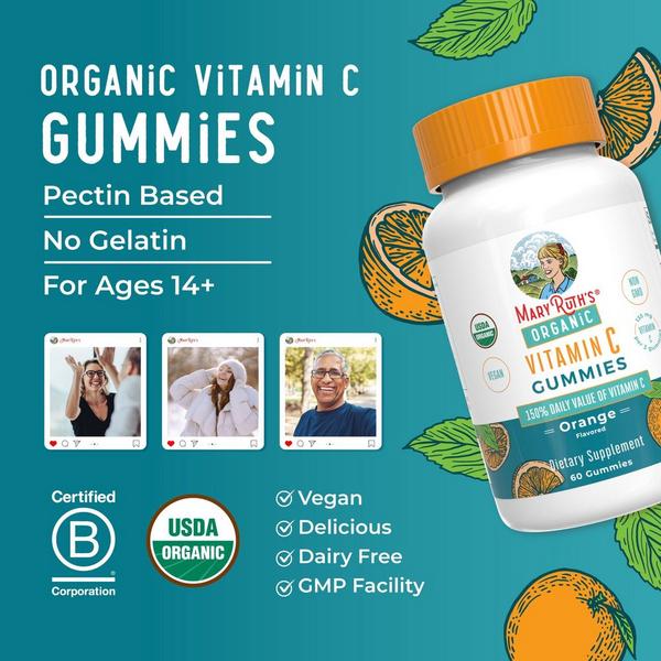 MaryRuth's Organic Vitamin C Gummies Orange #7