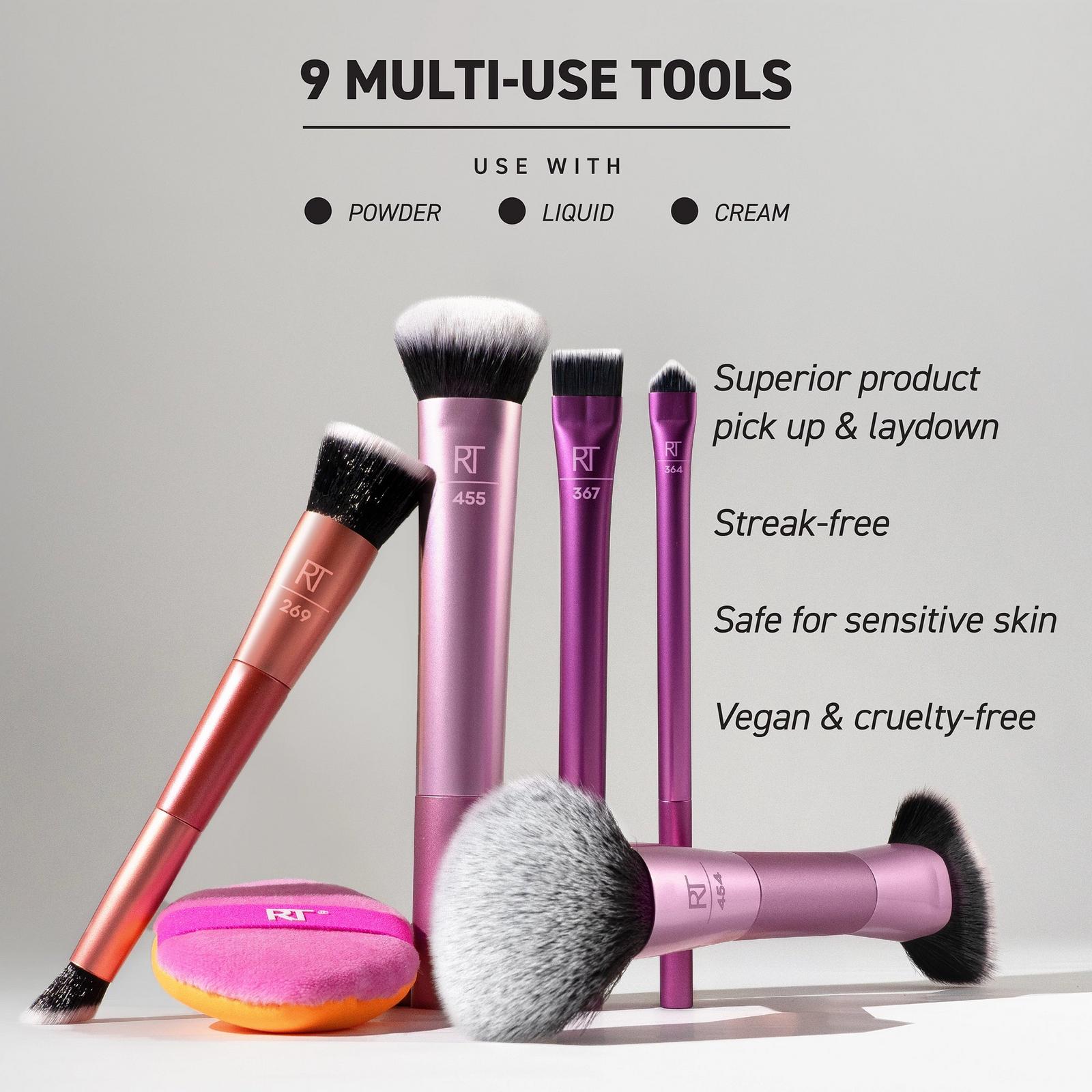 Big Blends Energy Brush + Dual-Sided Puff Set