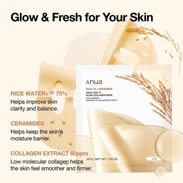 ANUA Rice 70 Glow Collagen Mask #4