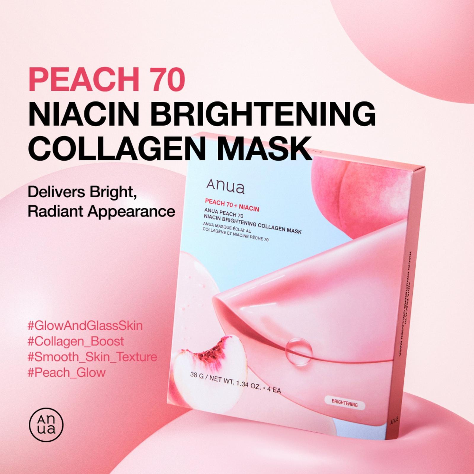 Peach 70 Niacin Brightening Collagen Mask - 1 ct