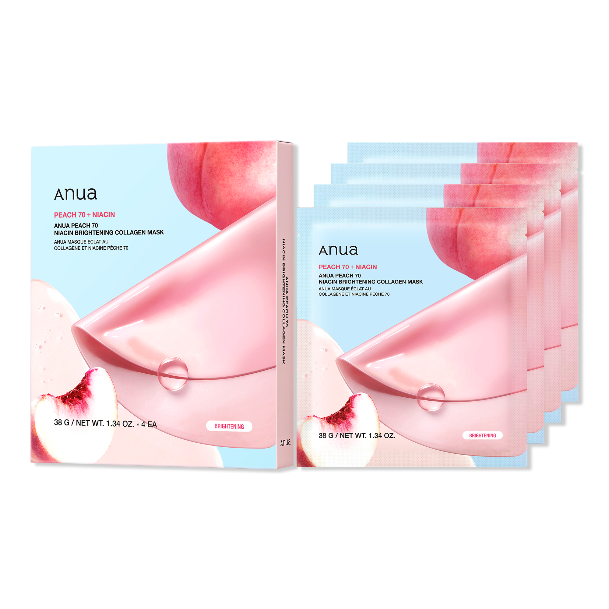 ANUA Peach 70 Niacin Brightening Collagen Mask #1