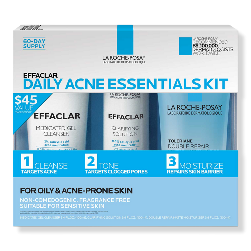 La Roche-Posay - Effaclar Daily Acne Essentials Kit for Oily