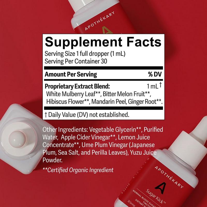 Apothékary Sugar Kick Normal Blood Sugar Support Tincture #6