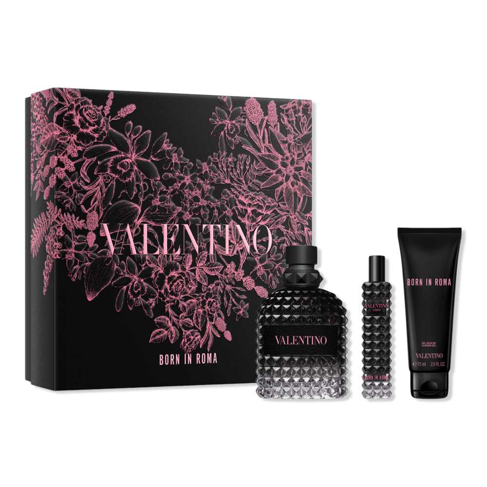 Valentino Uomo Born In Roma Eau De Toilette 3 Piece Gift Set