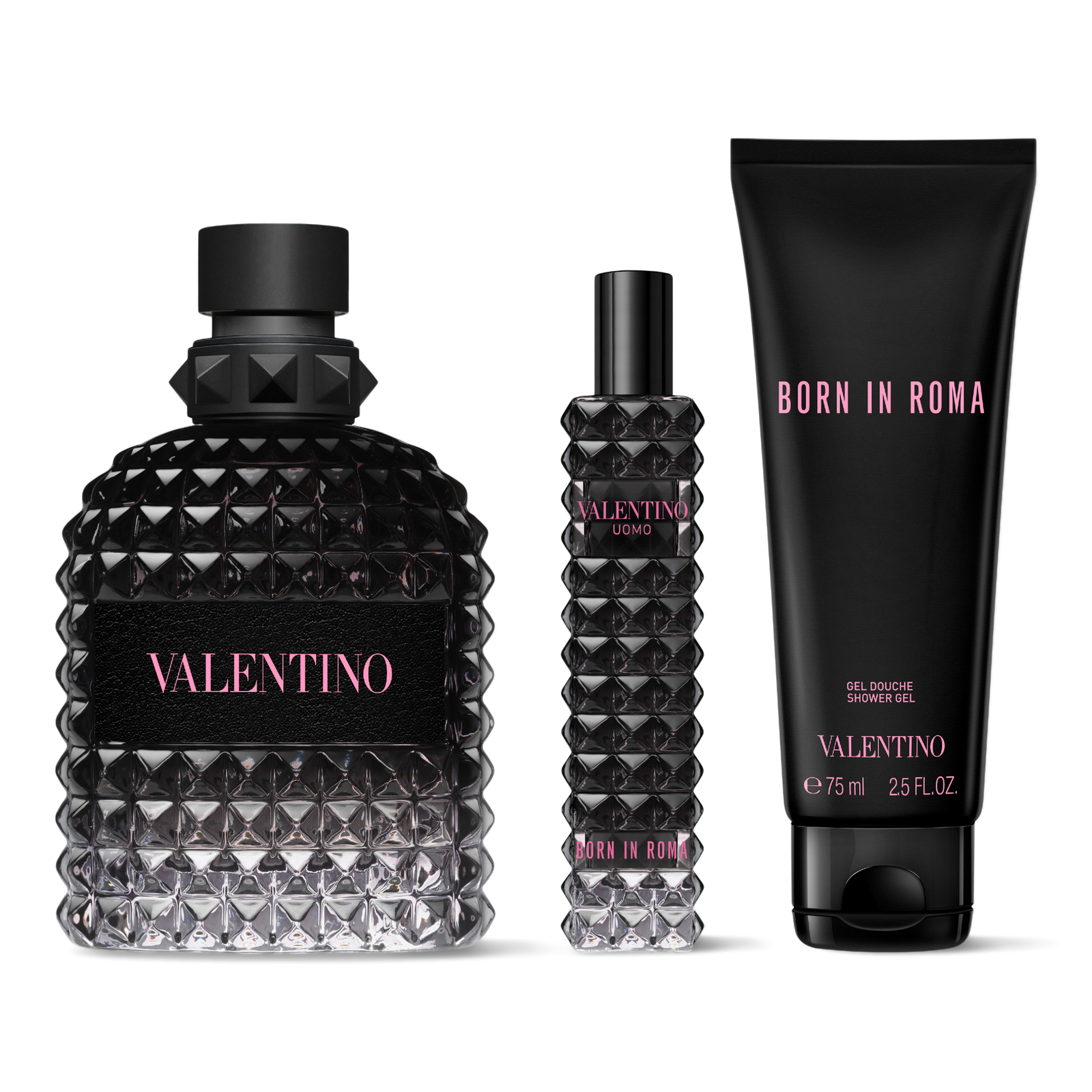 Uomo Born In Roma Eau de Toilette 3 Piece Gift Set