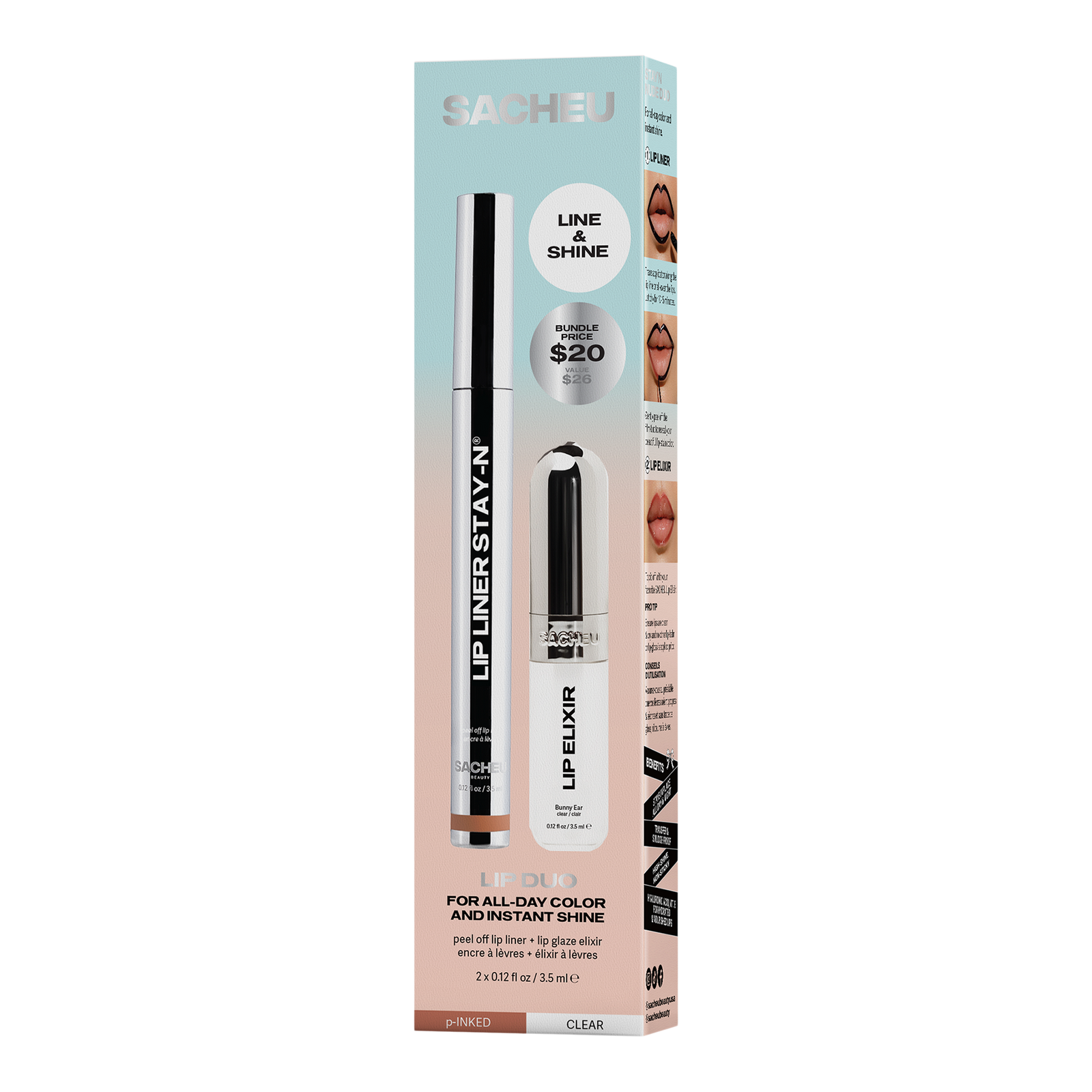 Peel Off Line & Shine Lip Duo